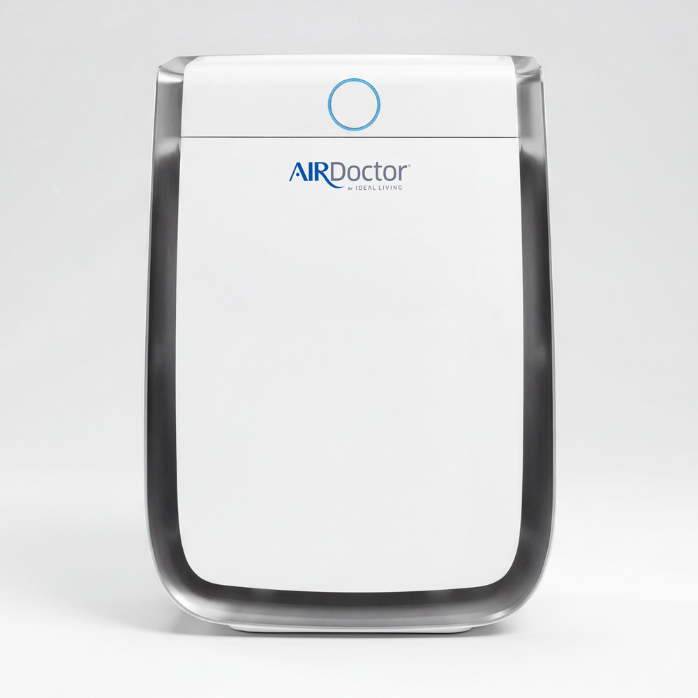 AirDoctor-branded purifier, front view; exact model unconfirmed .