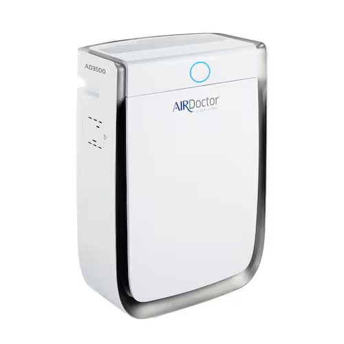 AirDoctor AD3500 with blue indicator ring; AD3500 marking visible.